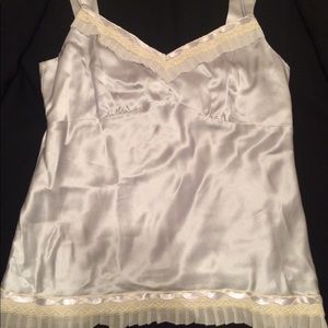 Ann Taylor Silk/Lace Top Size 0 NWOT